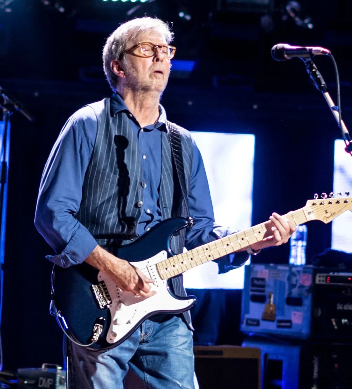 Eric Clapton em show em Denver, Colorado, 2023