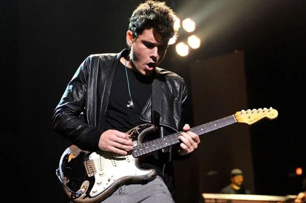 John Mayer and his guitar
