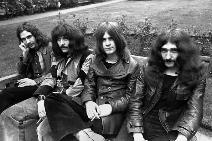Classic Black Sabbath lineup in a 1973 promotional photo