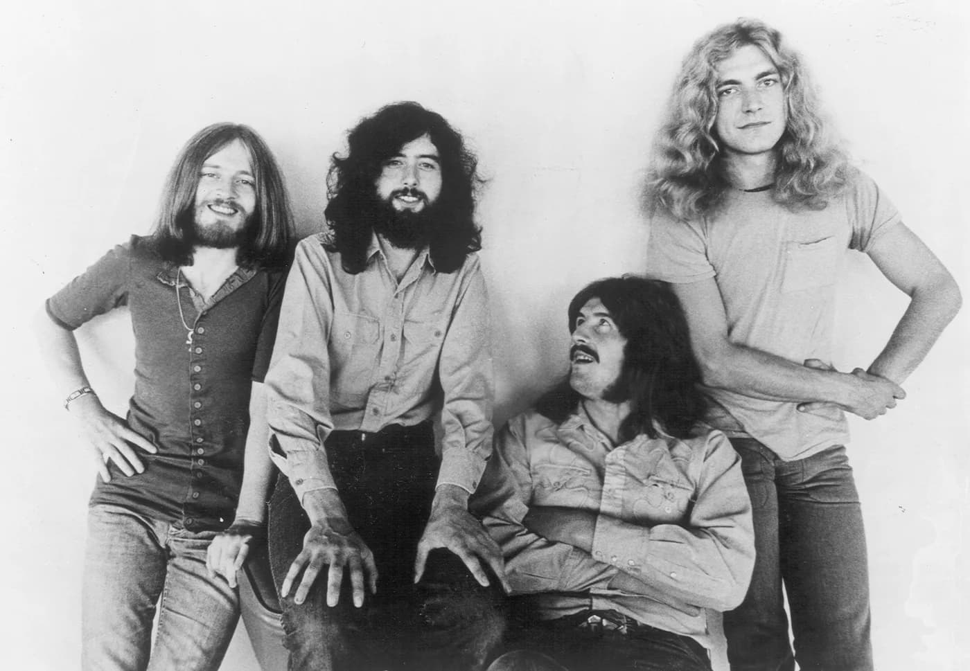 Classic Led Zeppelin line-up in a 1971 promotional photo