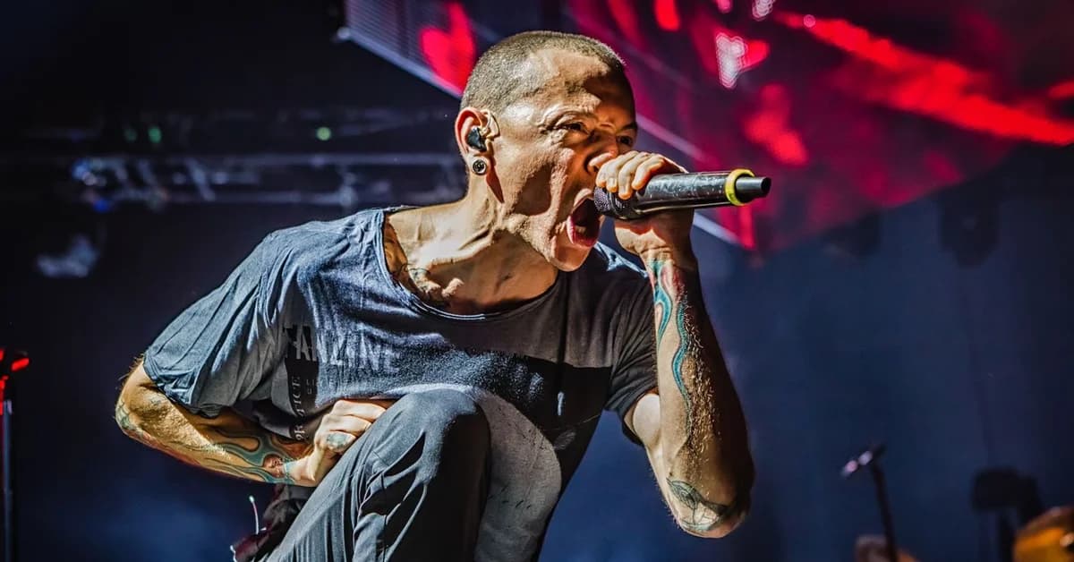Linkin Park ao vivo na O2 Arena em Londres em 2024